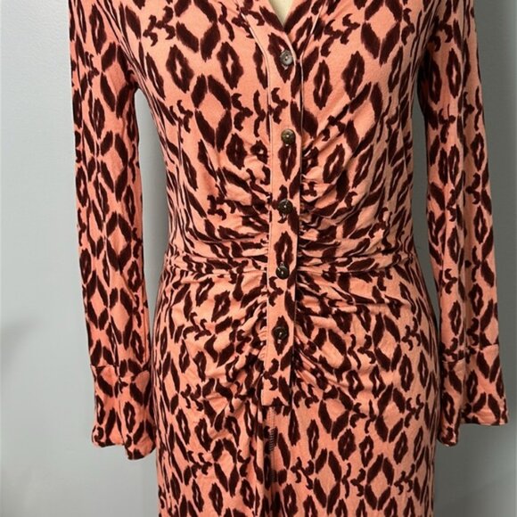 NWT Free People Shayla Jumpsuit Long Sleeve Wide Leg Size Small Peach - Picture 6 of 11